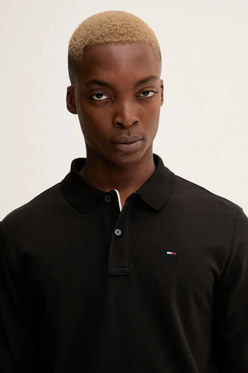 top a maniche lunghe in cotone colore nero DM0DM20232 miniatura 4