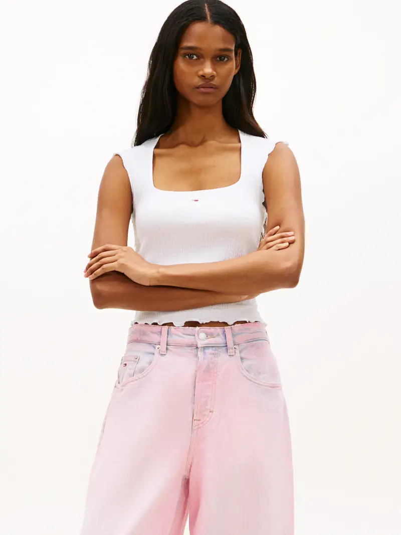 Tommy Jeans Top Bianco 4225641 miniatura 2