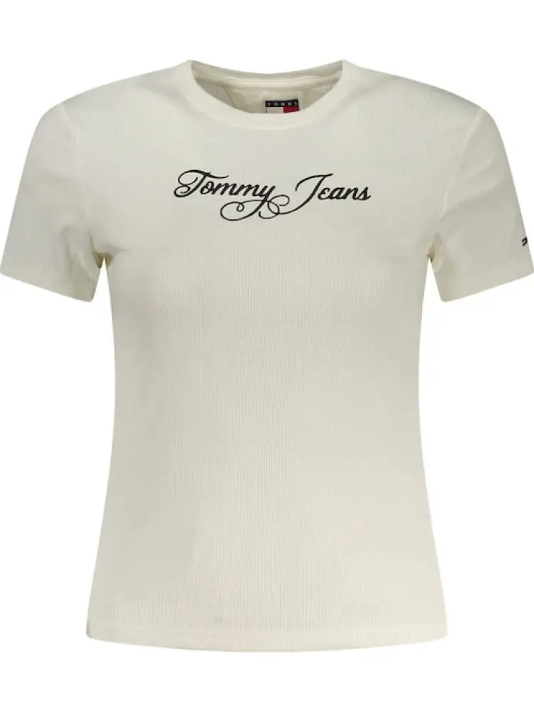 tshirt bianca donna logo sul davanti