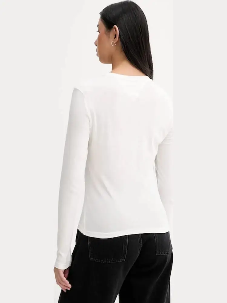 tshirt bianca donna logo sul davanti miniatura 2