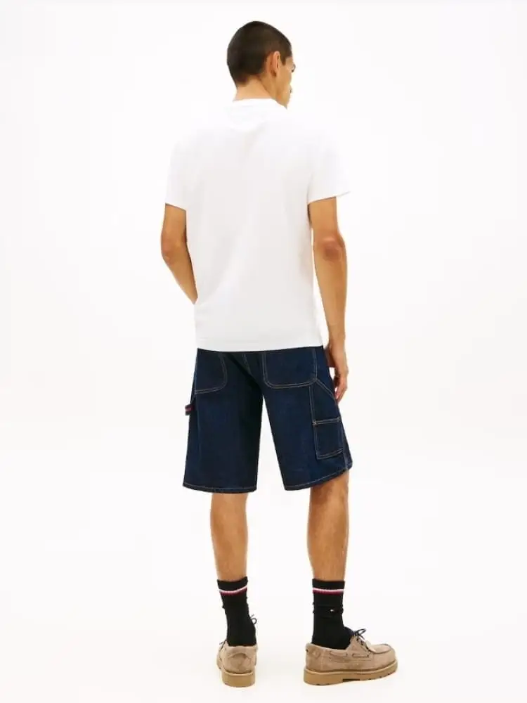 Tommy Jeans tshirt bianca uomo maxi logo miniatura 2