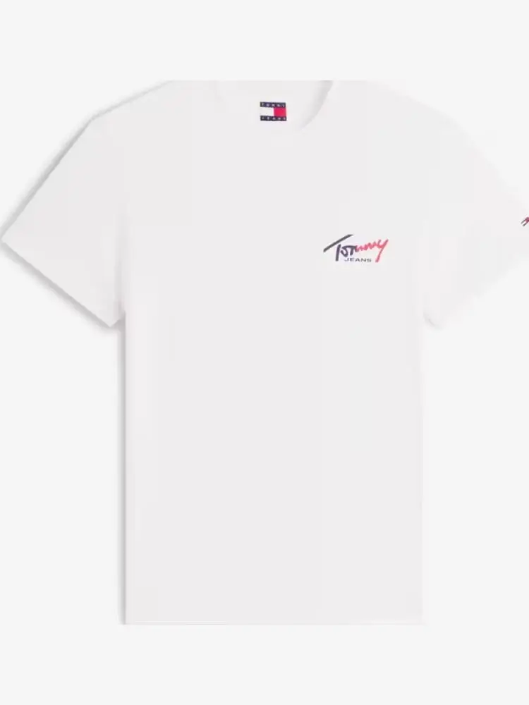 tshirt bianca uomo maxi logo