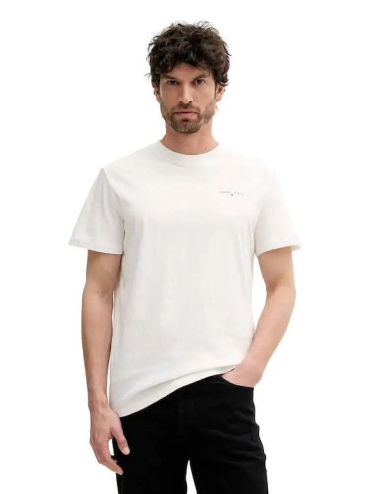 tshirt bianca uomo mini logo