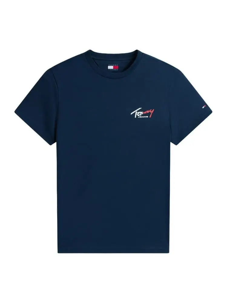 tshirt blu navy uomo maxi logo