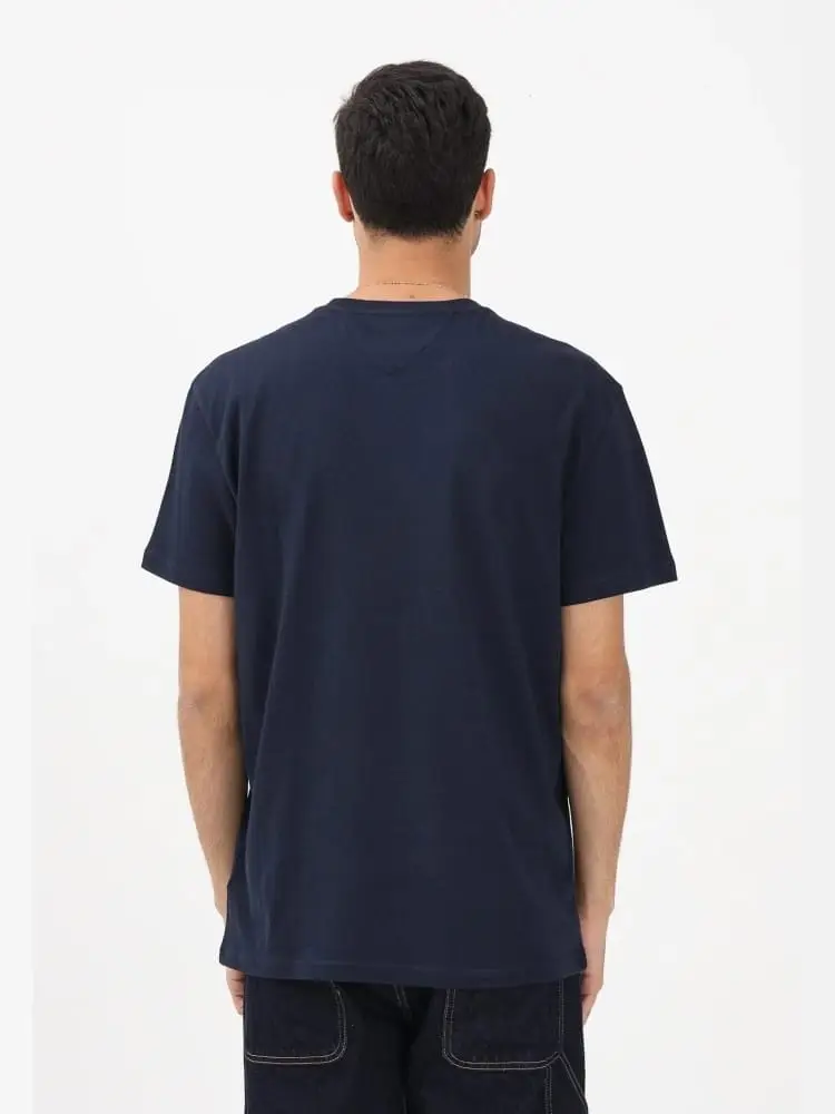 tshirt blu scuro uomo maxi logo miniatura 2