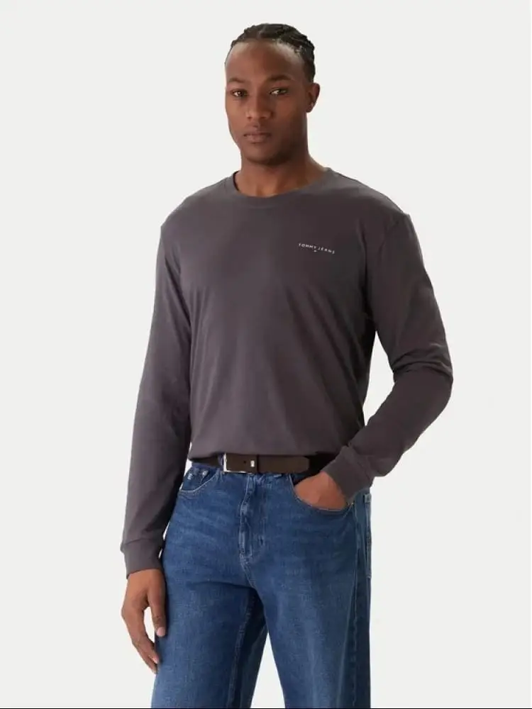 tshirt grigio scuro uomo mini logo