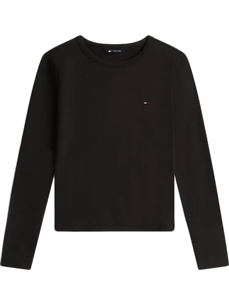 tshirt nera donna mini logo