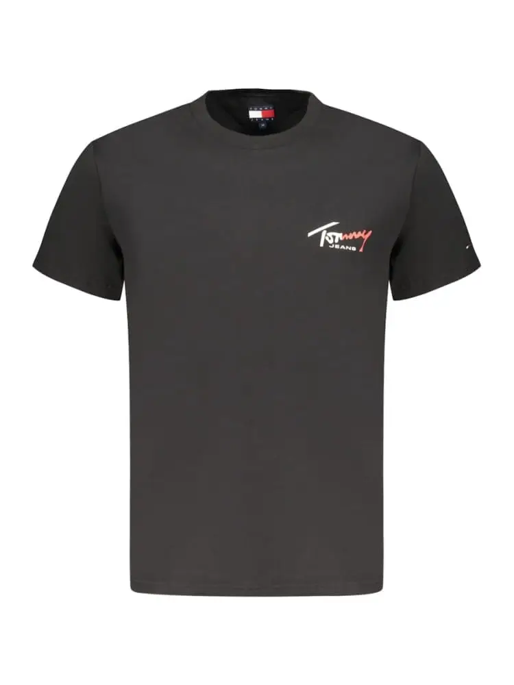 tshirt nera uomo maxi logo