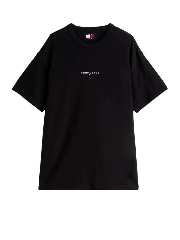 tshirt nera uomo mini logo