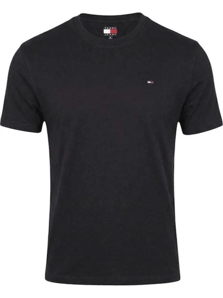 tshirt nera uomo mini logo