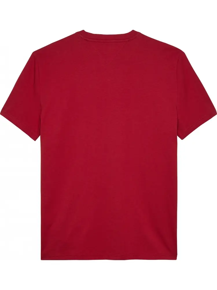 tshirt rosso vino uomo in cotone maxi logo sul davanti miniatura 2