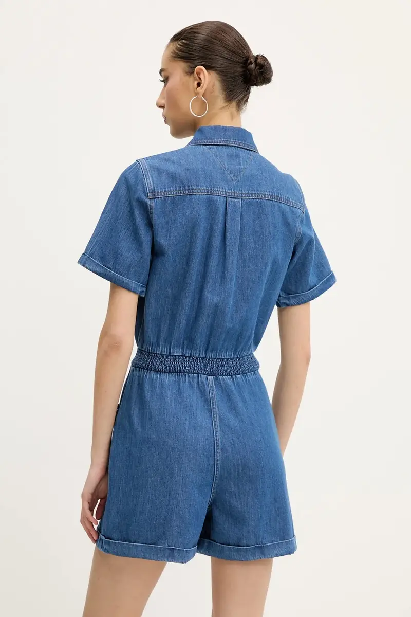 tuta in denim colore blu DW0DW20371 miniatura 3