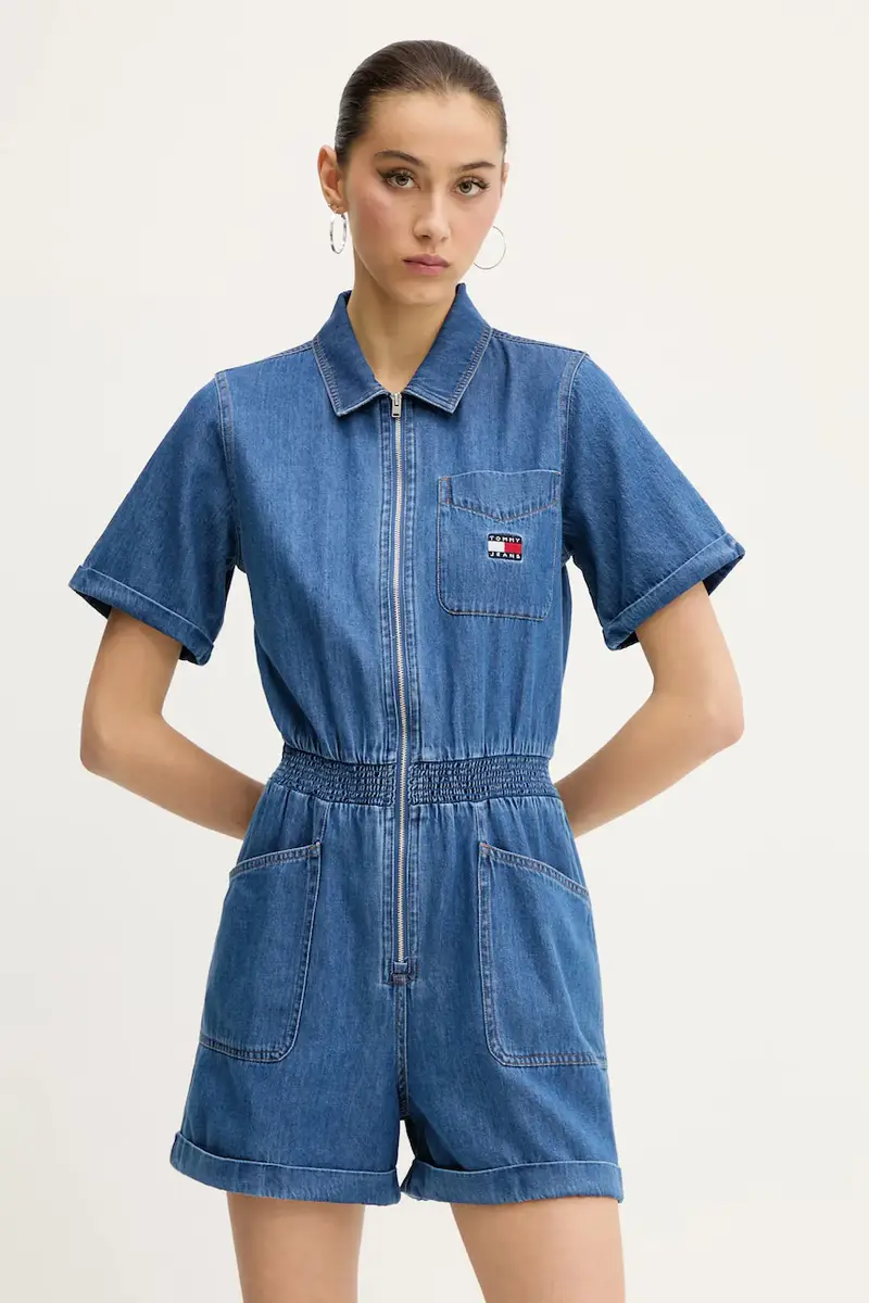 tuta in denim colore blu DW0DW20371