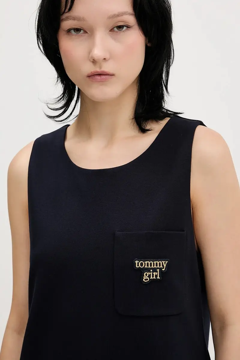 vestito colore blu navy DW0DW22496 miniatura 4