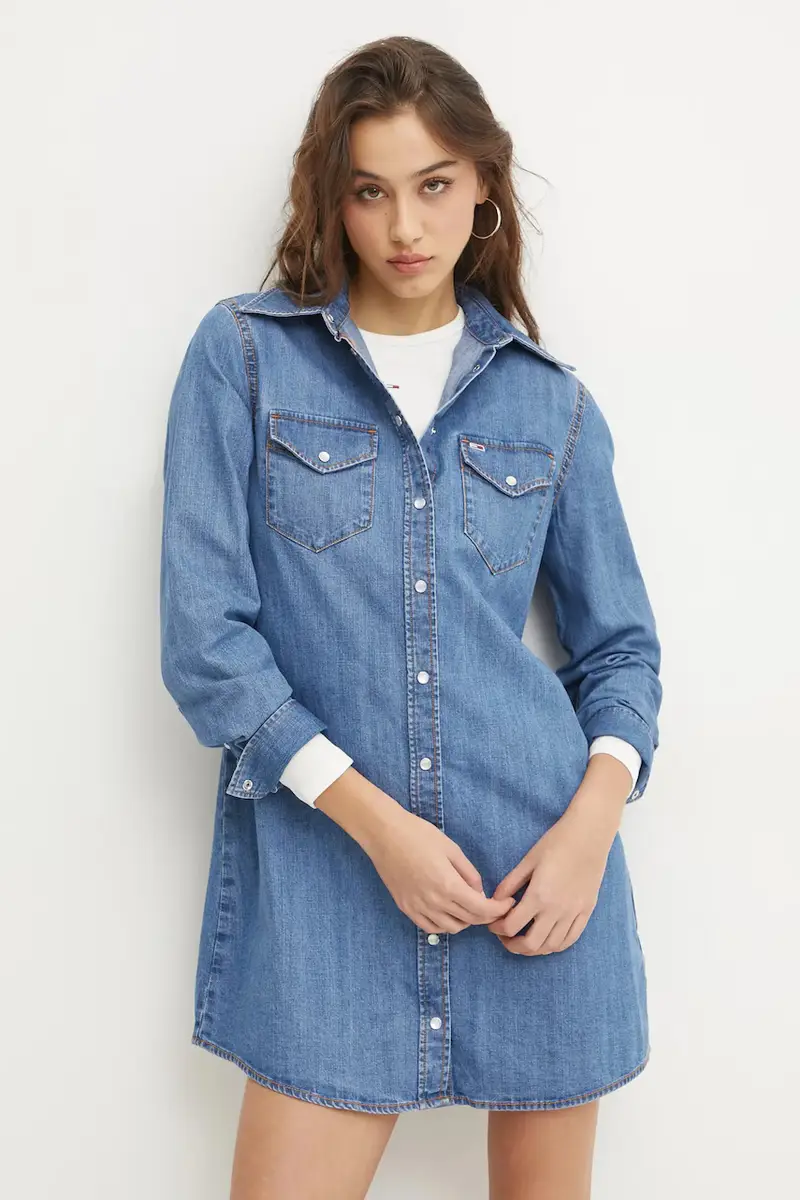 vestito di jeans colore blu DW0DW19853