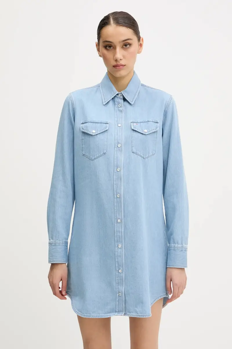 vestito di jeans colore blu DW0DW20111