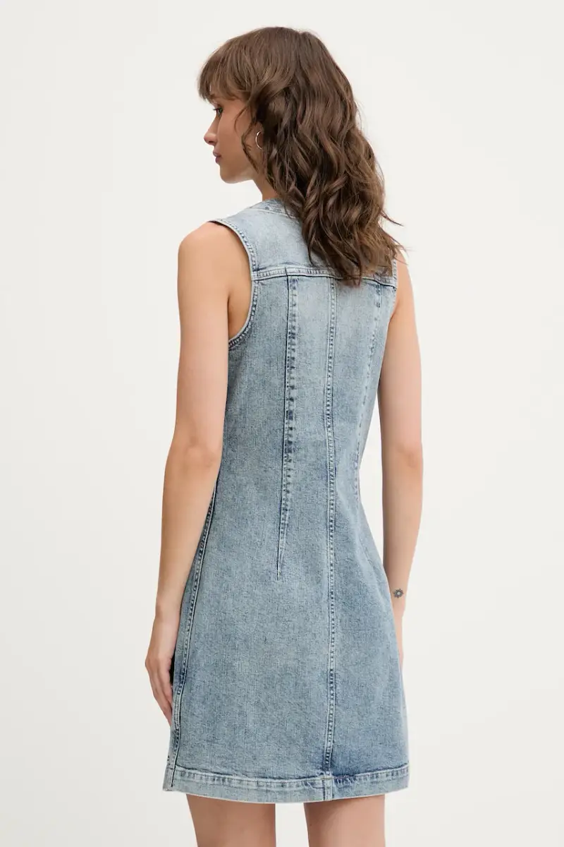 vestito di jeans colore blu DW0DW20520 miniatura 3