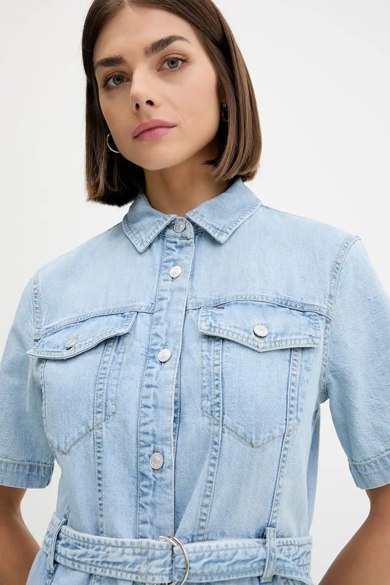 vestito di jeans colore blu DW0DW21168 miniatura 4