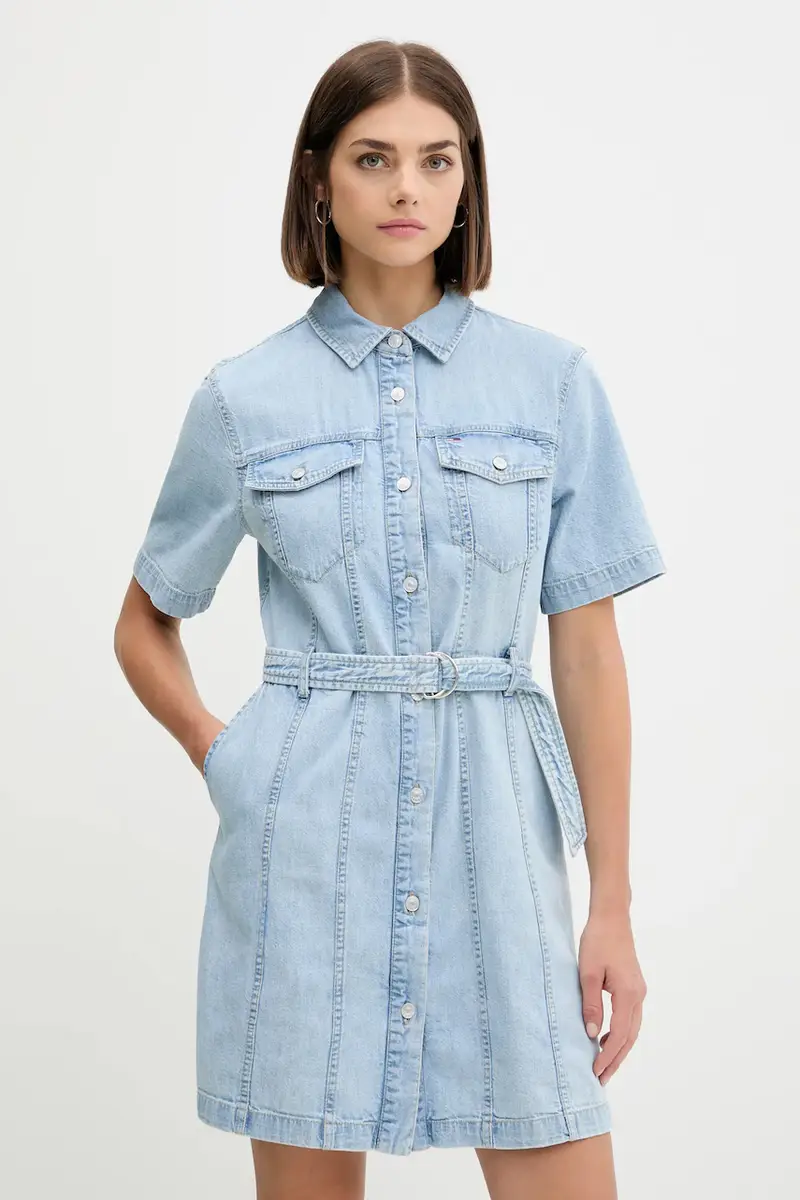 vestito di jeans colore blu DW0DW21168