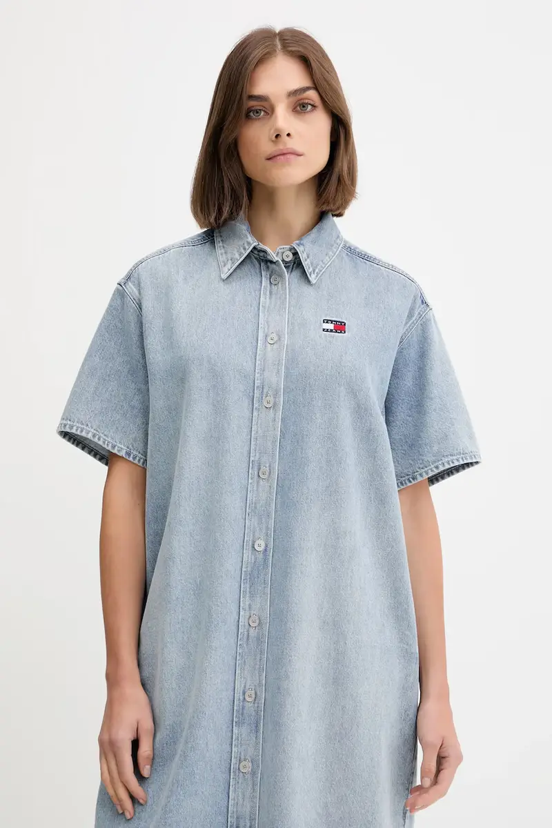 vestito di jeans colore blu DW0DW21205 miniatura 4