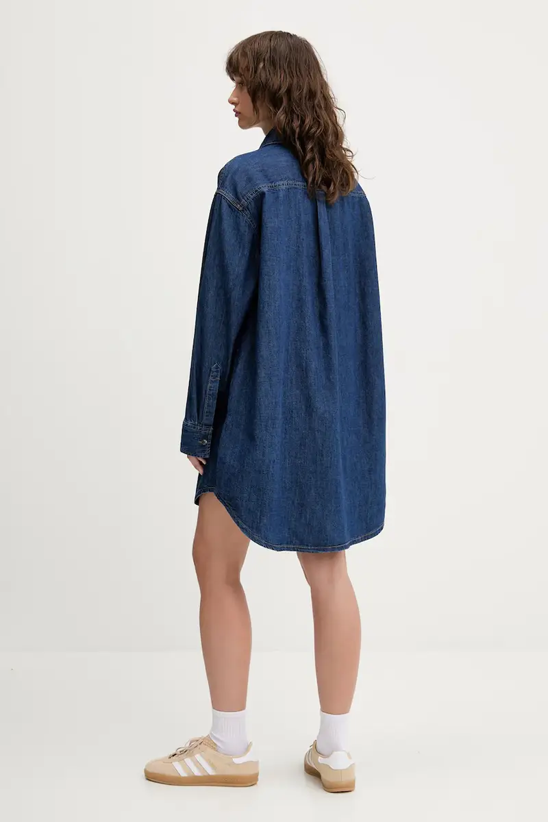 vestito di jeans colore blu DW0DW21420 miniatura 3