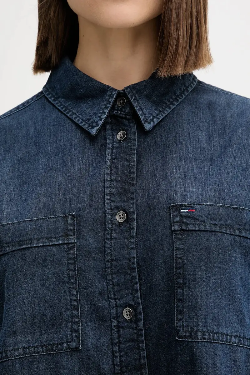 vestito di jeans colore blu navy DW0DW21650 miniatura 5