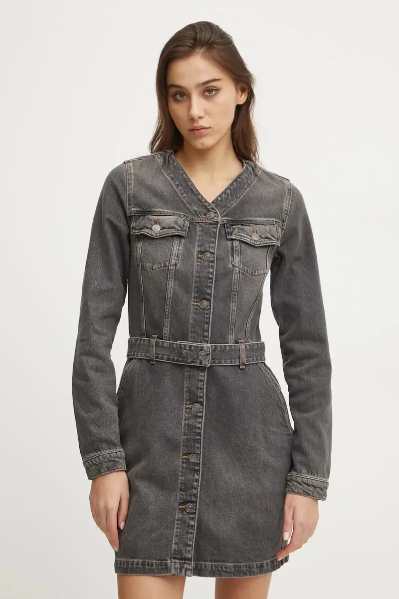 vestito di jeans colore grigio DW0DW20154