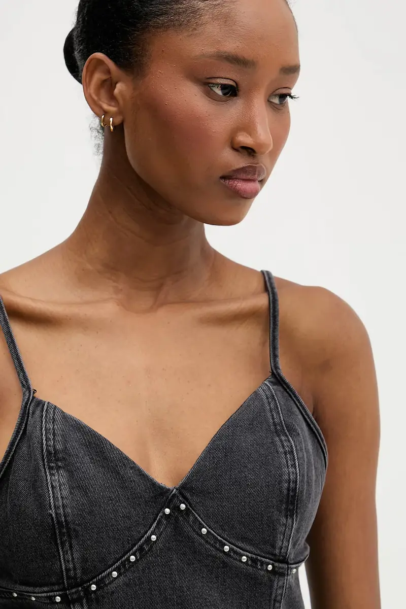 vestito di jeans colore grigio DW0DW21634 miniatura 4