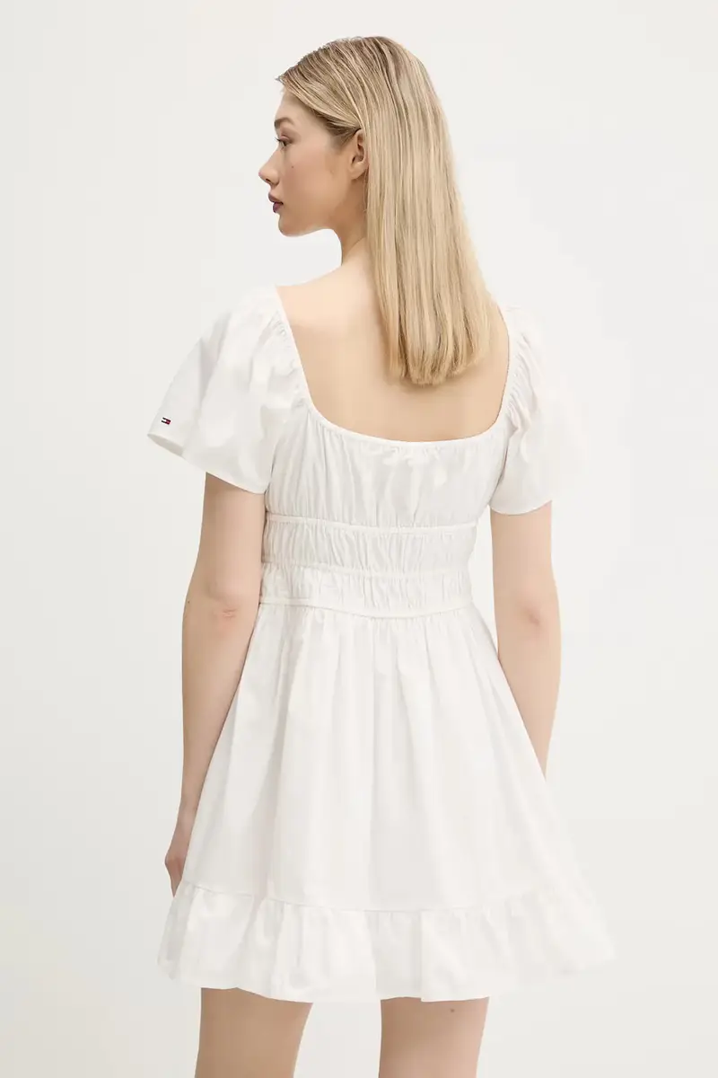 vestito in cotone colore bianco DW0DW20882 miniatura 3