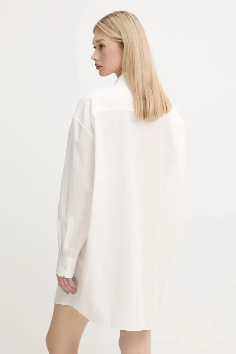 vestito in cotone colore bianco DW0DW21122 miniatura 3