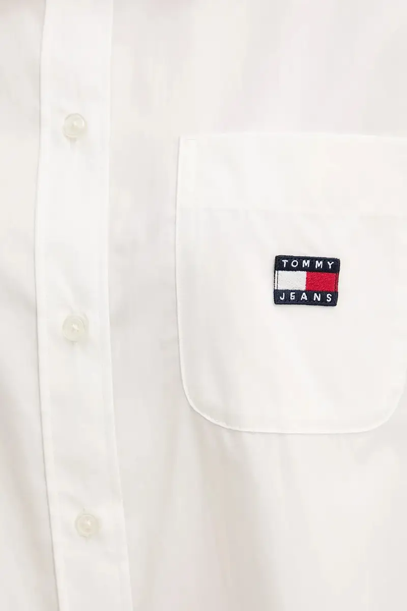 vestito in cotone colore bianco DW0DW21122 miniatura 5