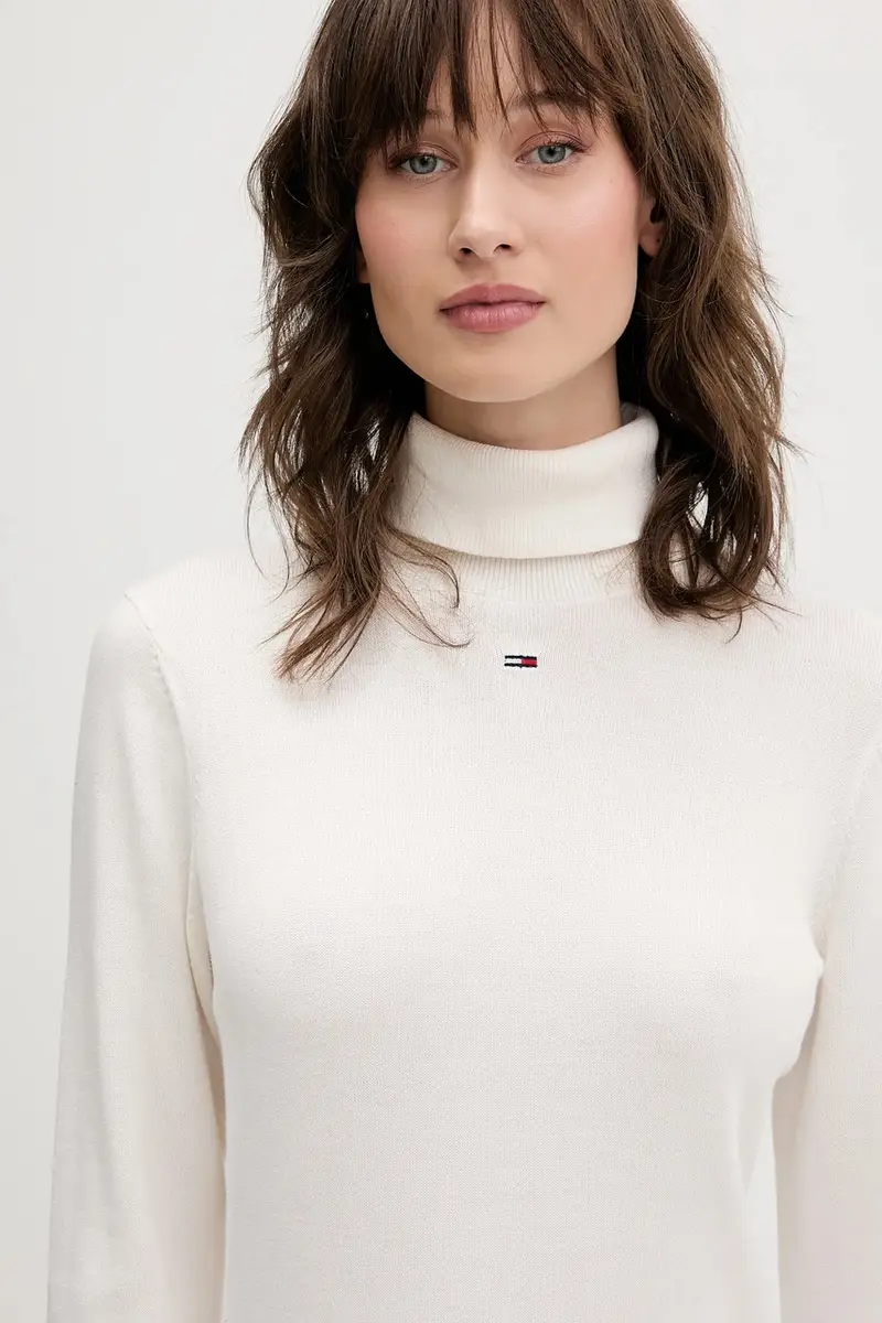 vestito in cotone colore bianco DW0DW21958 Beige miniatura 4