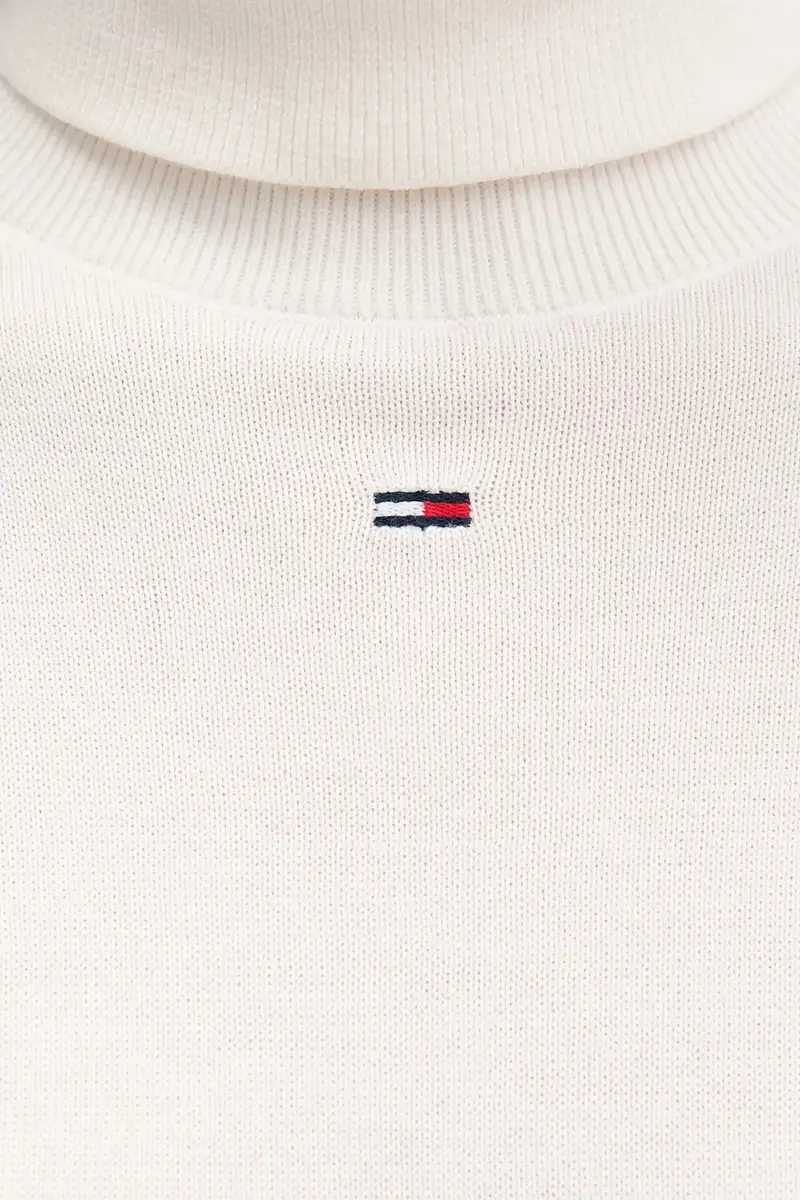 vestito in cotone colore bianco DW0DW21958 Beige miniatura 5