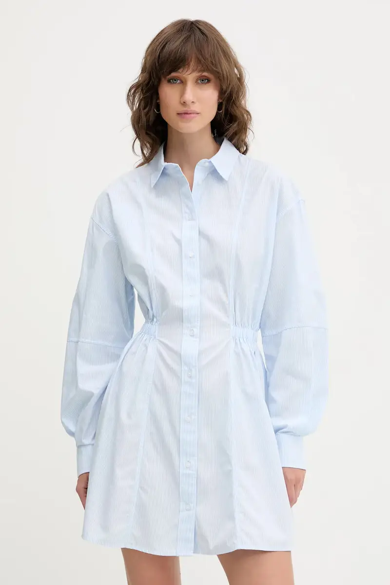 vestito in cotone colore blu DW0DW21744