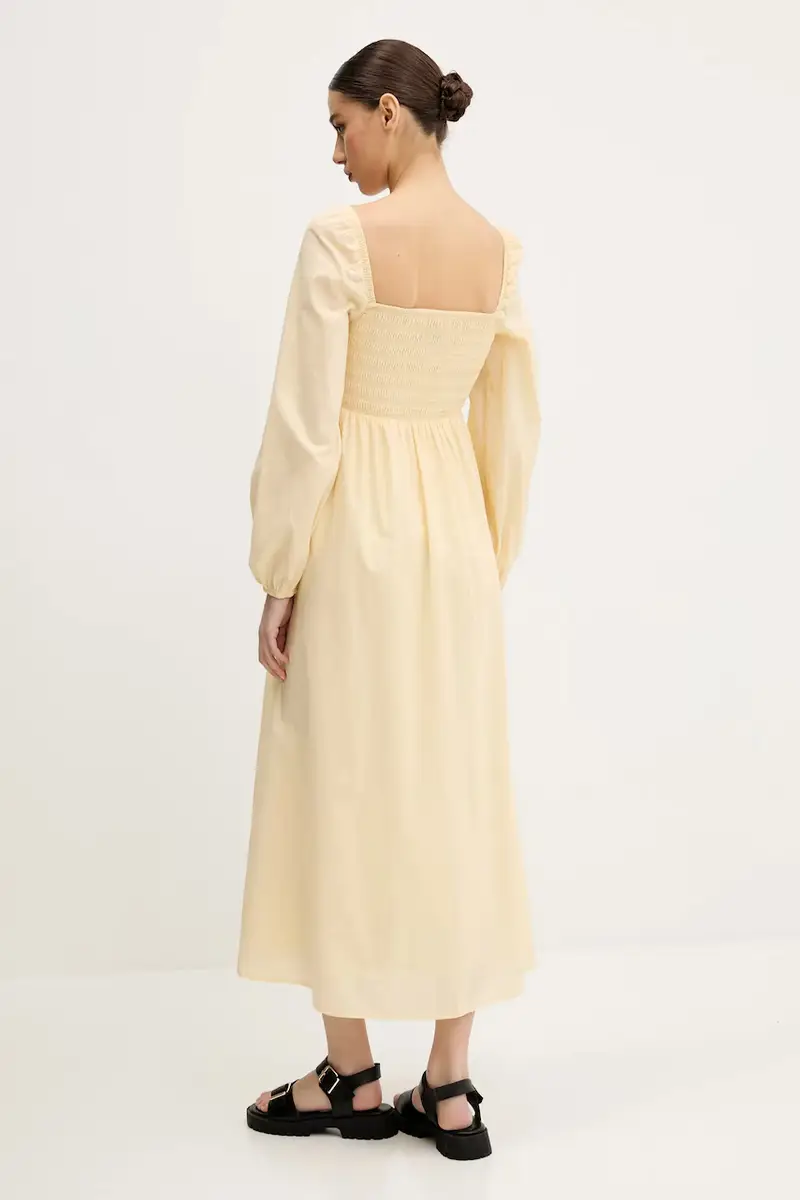 vestito in cotone colore giallo DW0DW21335 miniatura 3