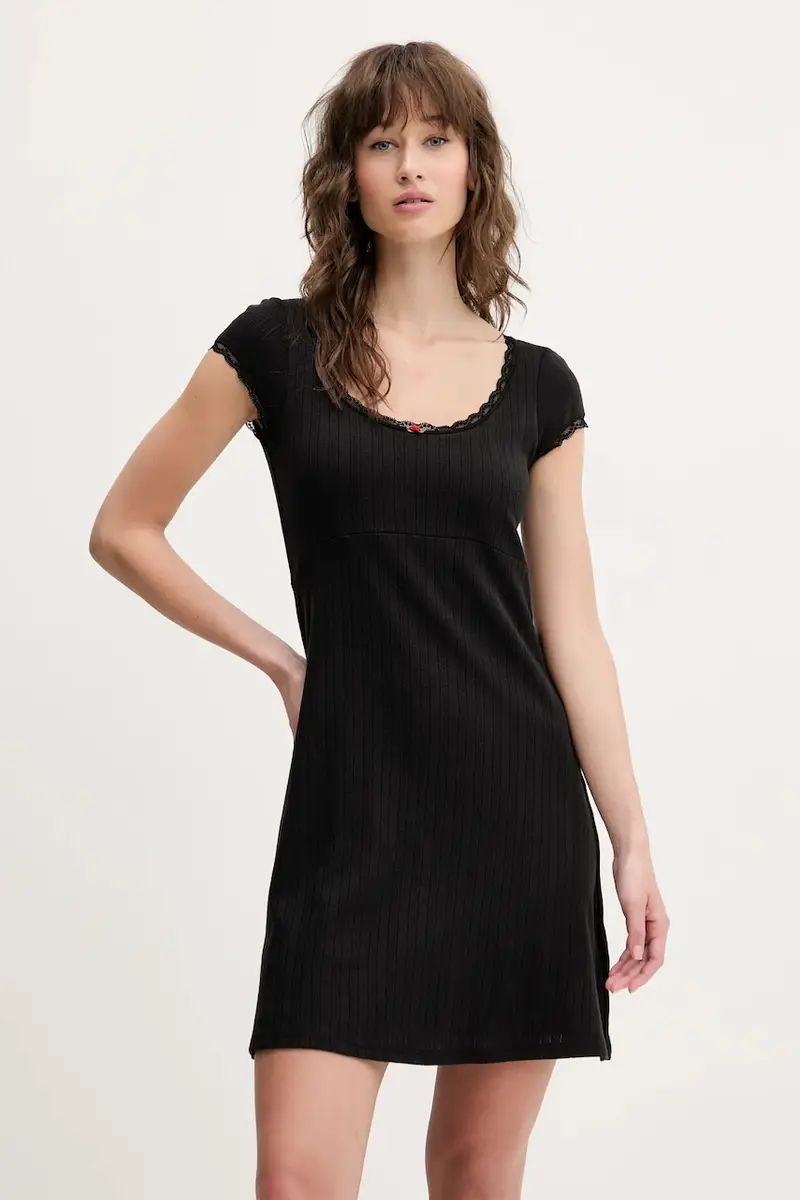 vestito in cotone colore nero DW0DW20616