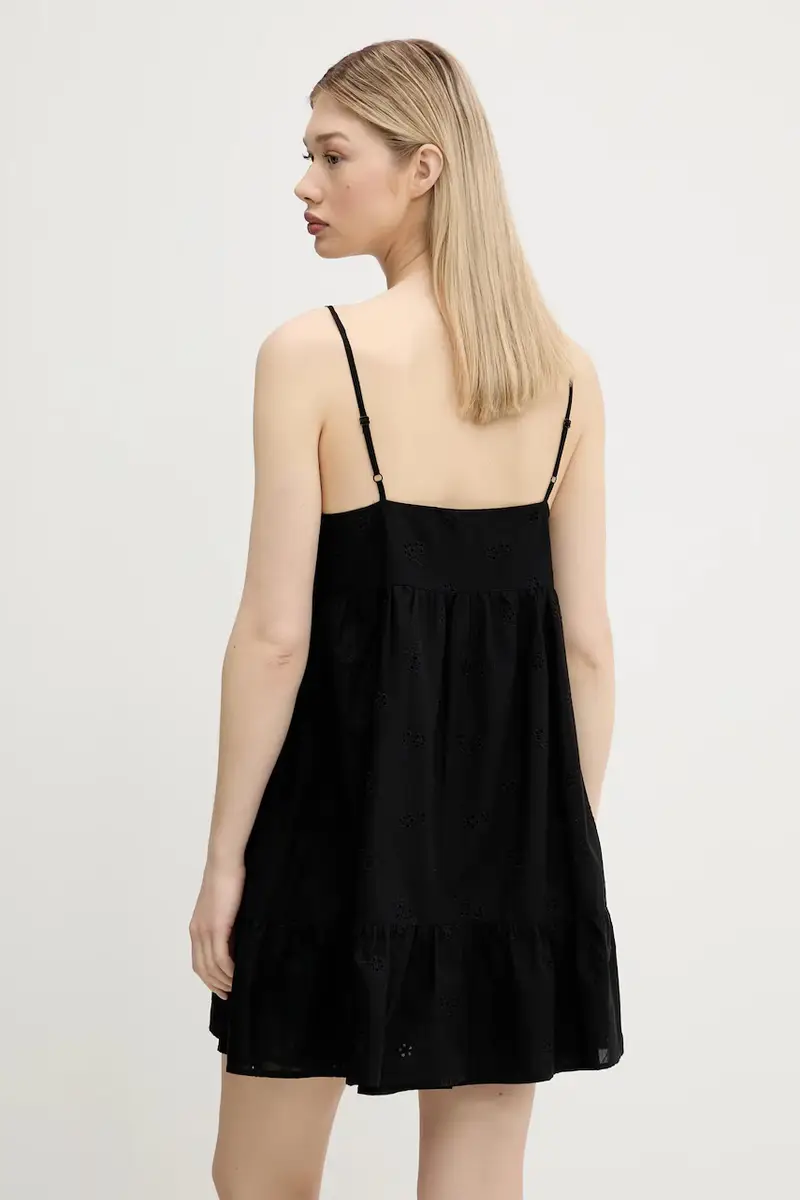 vestito in cotone colore nero DW0DW21165 miniatura 3