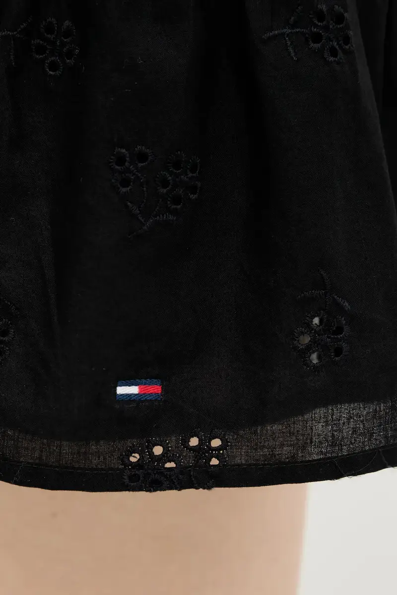 vestito in cotone colore nero DW0DW21165 miniatura 5