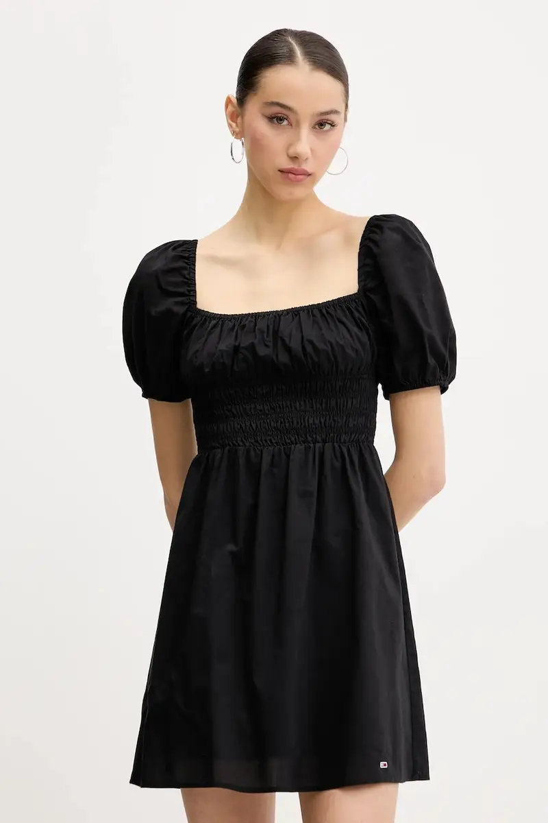 vestito in cotone colore nero DW0DW21334