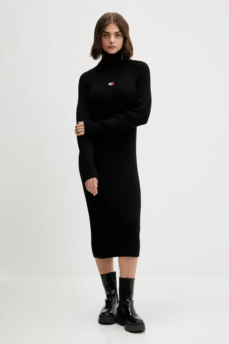 vestito in cotone colore nero DW0DW22167