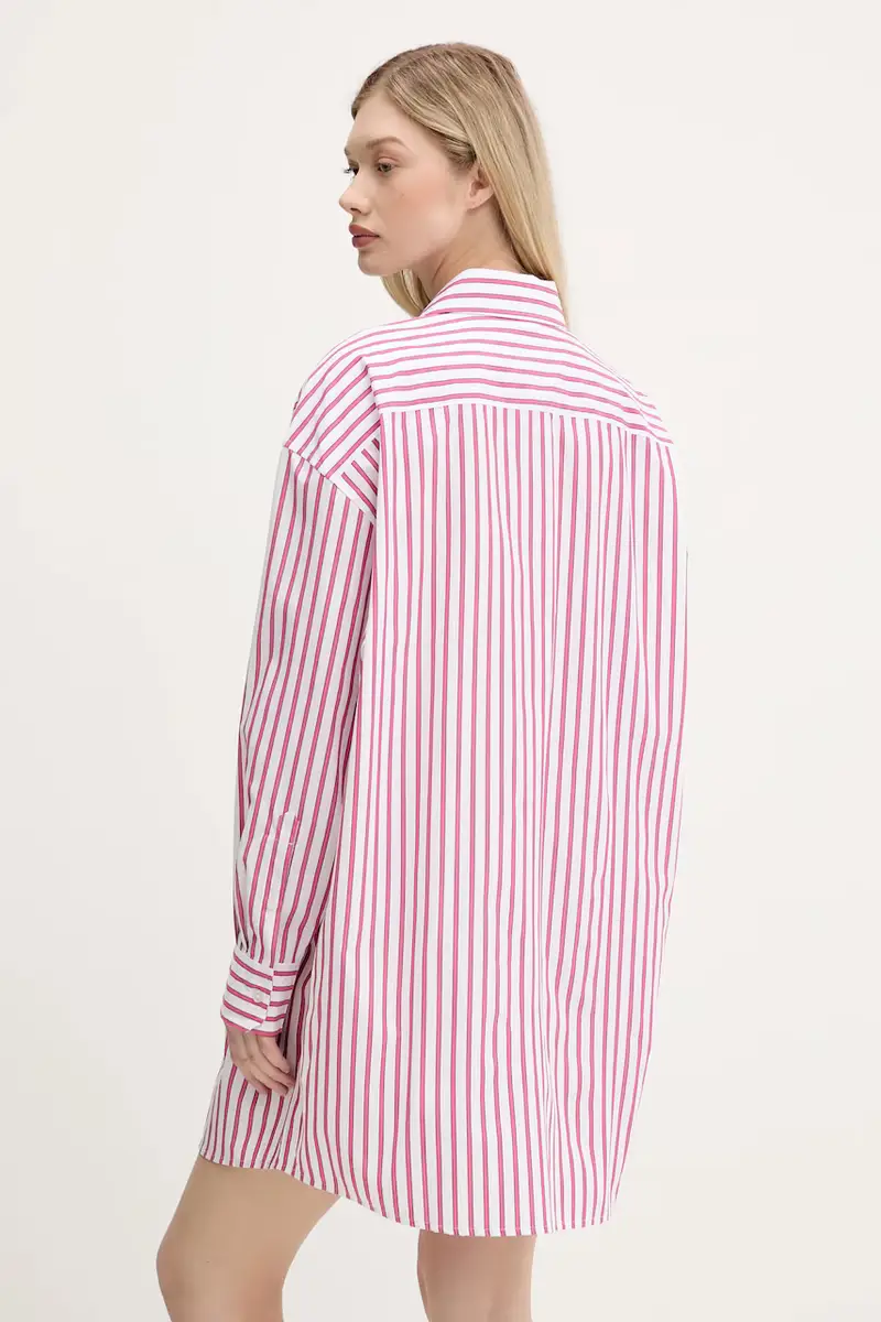 vestito in cotone colore rosa DW0DW21122 miniatura 3