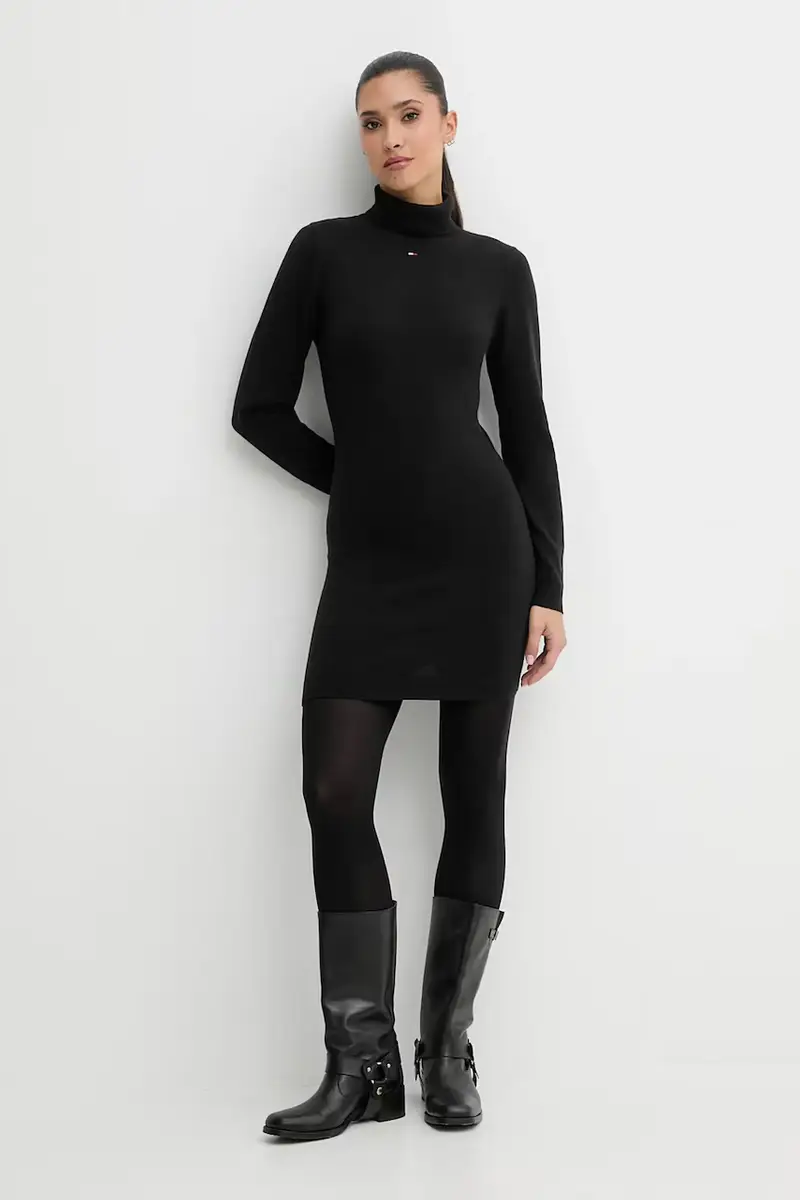 vestito in cotone Nero miniatura 4