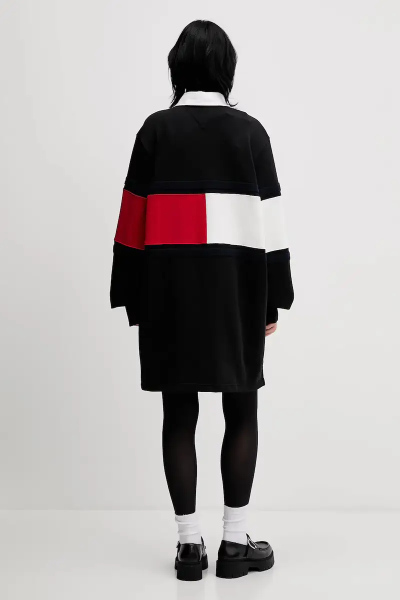 vestito in cotone Nero miniatura 3