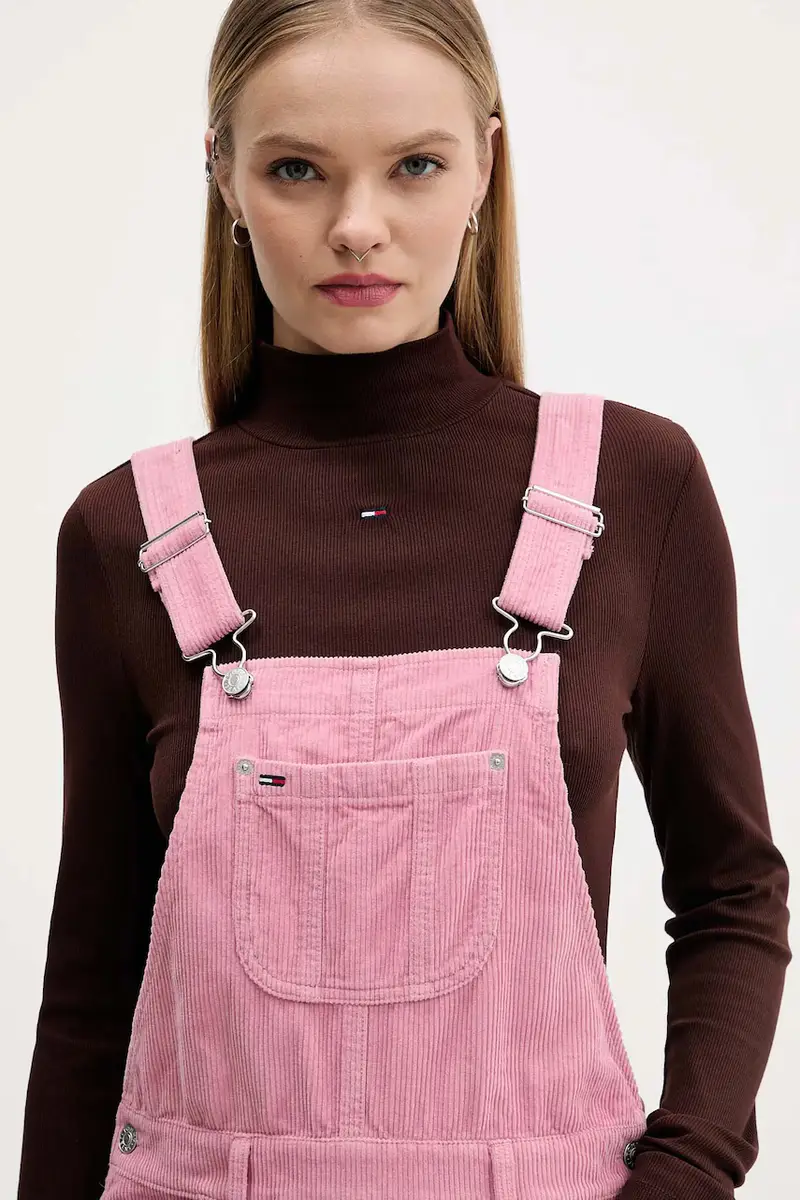 vestito in velluto a coste colore rosa DW0DW21494 miniatura 4