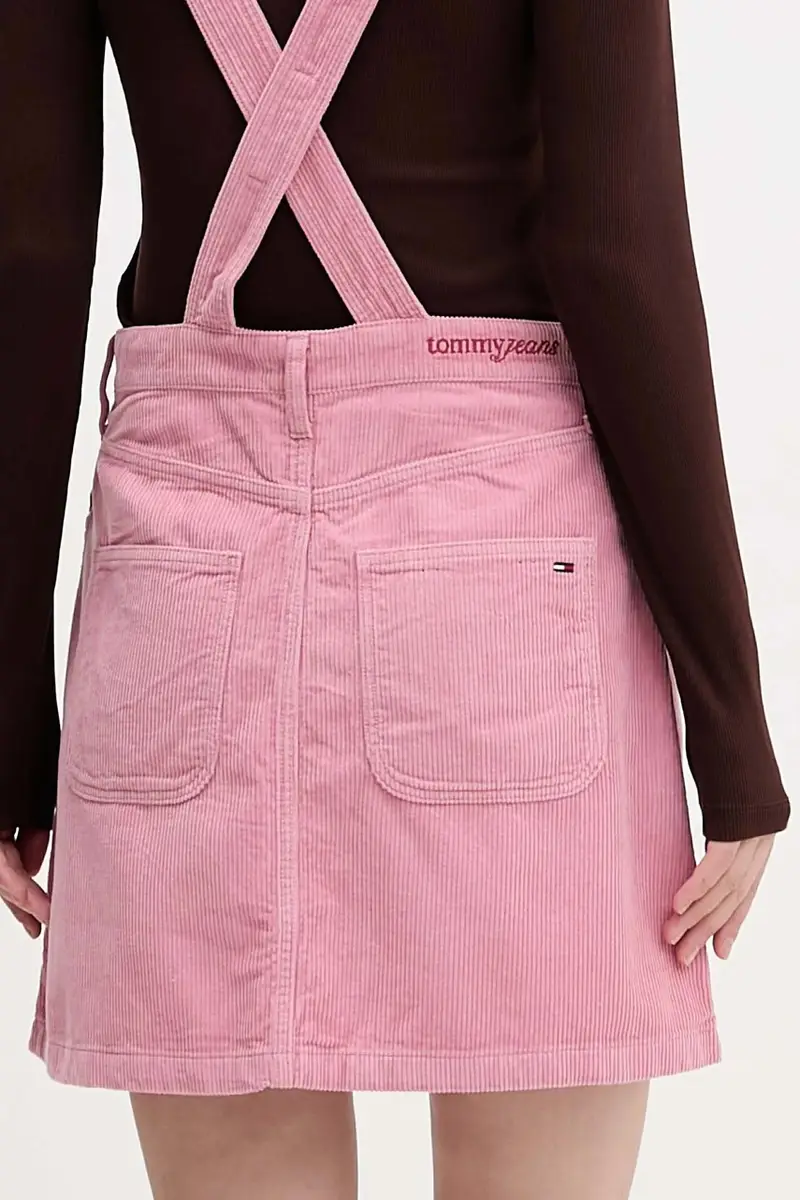 vestito in velluto a coste colore rosa DW0DW21494 miniatura 5