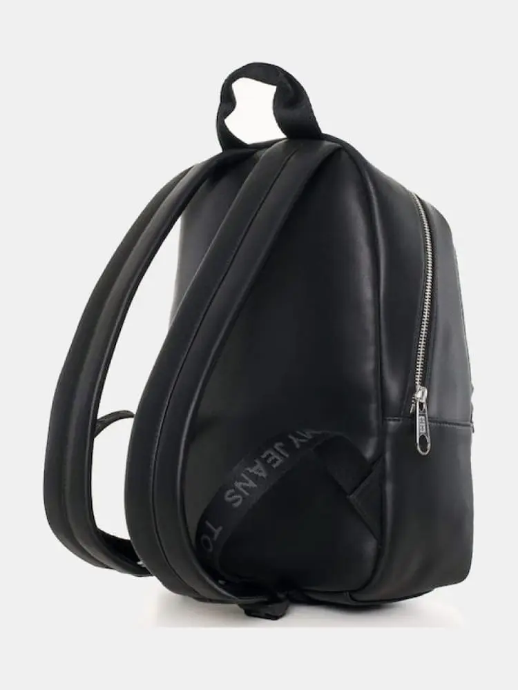 zaino nero donna mini logo miniatura 2