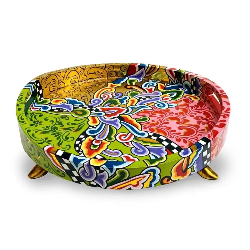 Vassoio Rotondo M - Toms Drag - Dipinto A Mano