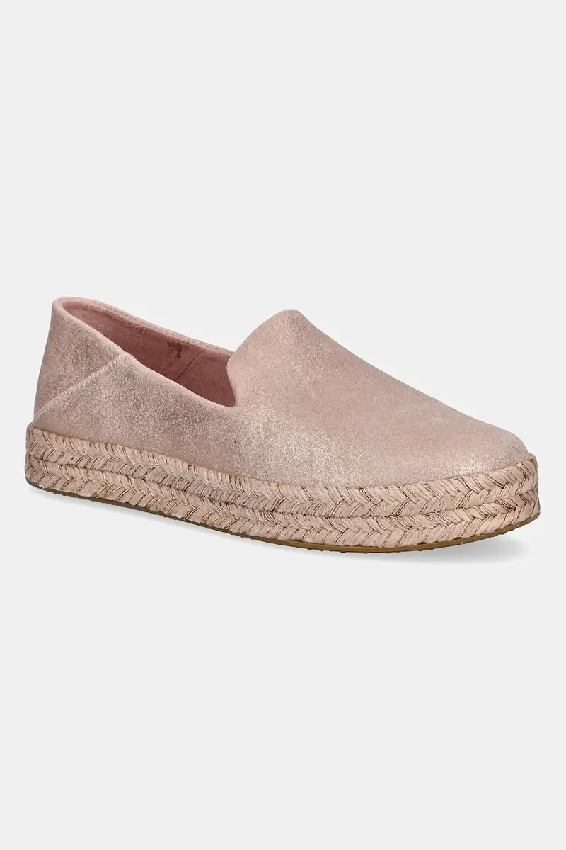 espadrillas PALE ROSE METALLIC SUEDE colore rosa 10021868