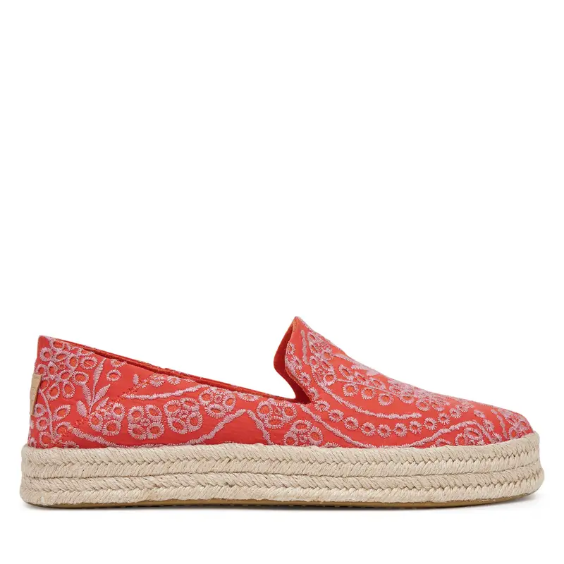 Espadrillas Toms Carolina 10021871 Rosso