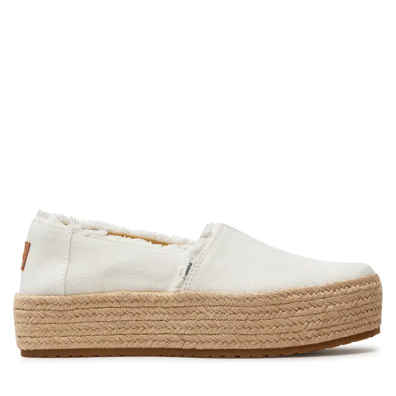 Espadrillas Toms Valencia 10019820 Bianco